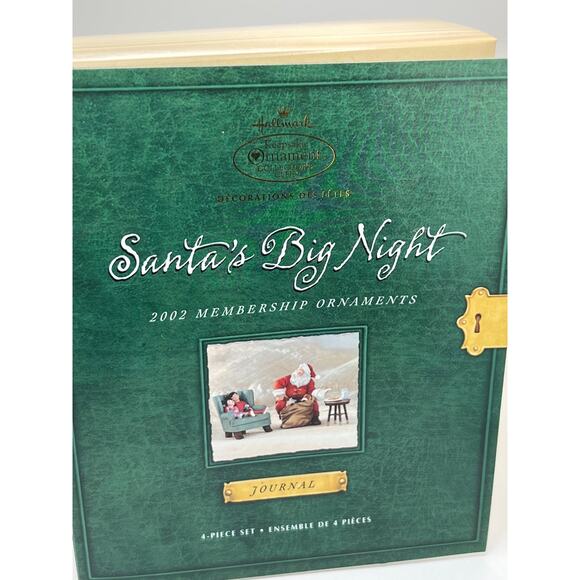 Vintage 2002 Hallmark "Santa's Big Night" Membership Ornaments - Picture 1 of 8